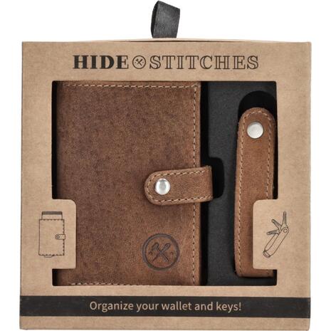 Πορτοφόλι Safety wallet hide & stitches Brown (20208-006)